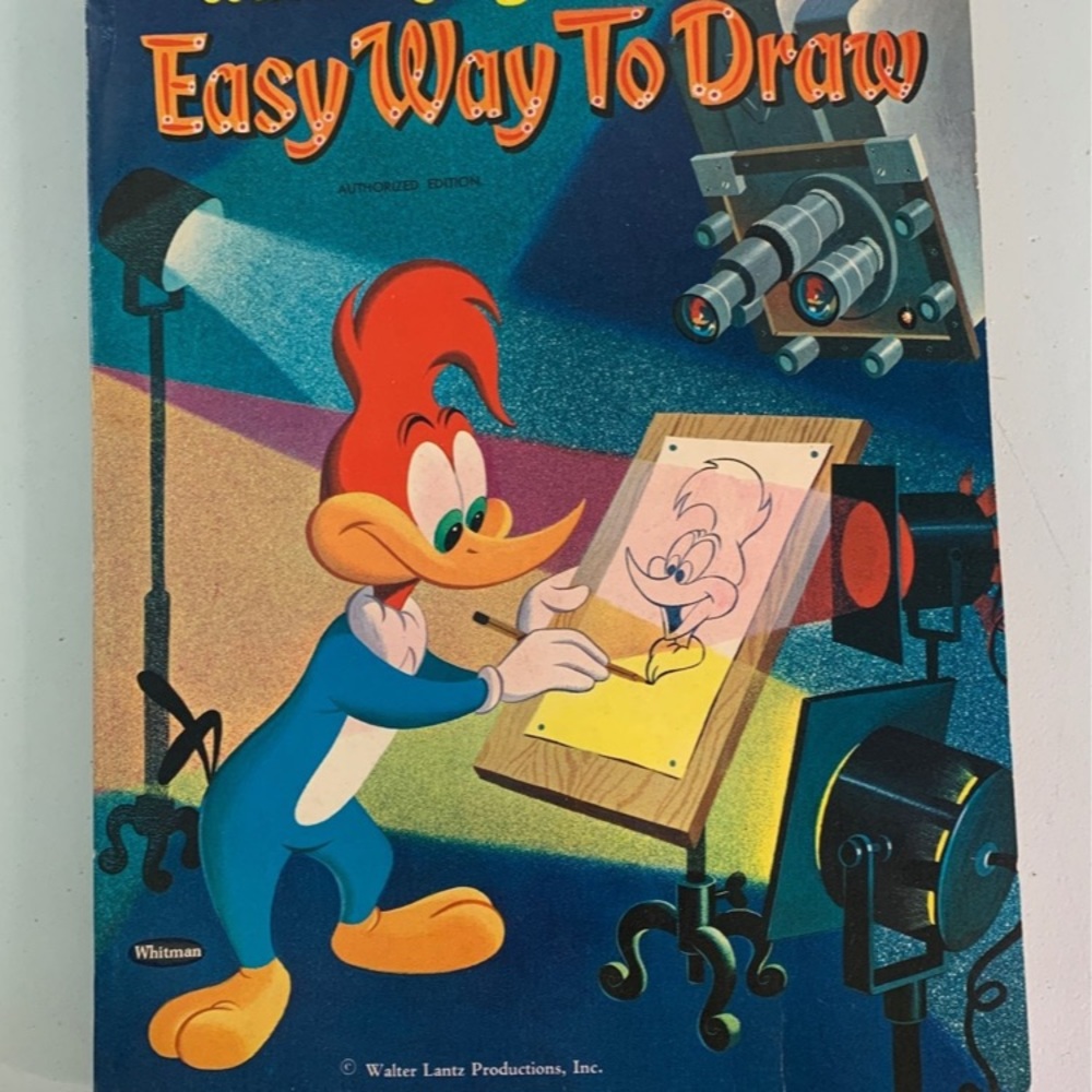 Vintage 1958 Walter Lantz
Woody Woodpecker
Easy Way to Draw
Paperback #1416